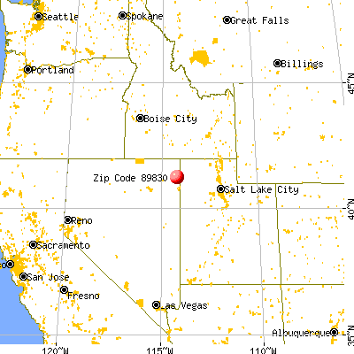 Montello, NV (89830) map from a distance