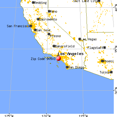 Torrance, CA (90503) map from a distance