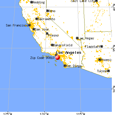 Carson, CA (90810) map from a distance