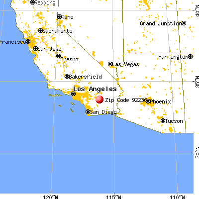 Coachella, CA (92236) map from a distance
