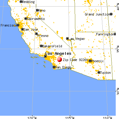 Palm Desert, CA (92260) map from a distance