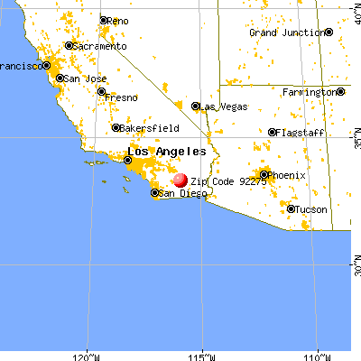 Salton City, CA (92275) map from a distance