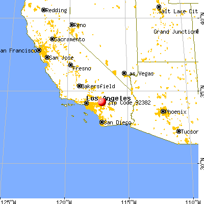 Running Springs, CA (92382) map from a distance