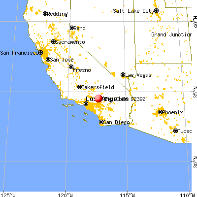 Victorville, CA (92392) map from a distance