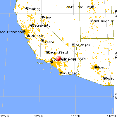 Victorville, CA (92394) map from a distance