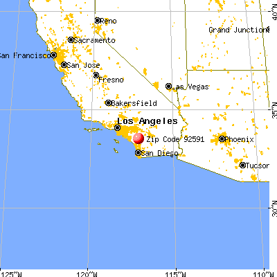 Temecula, CA (92591) map from a distance