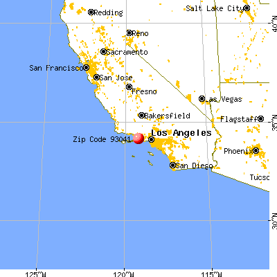 Port Hueneme, CA (93041) map from a distance