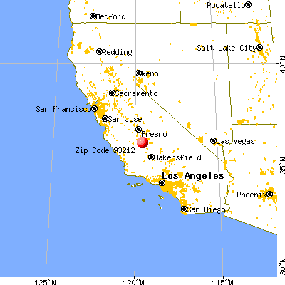 Corcoran, CA (93212) map from a distance