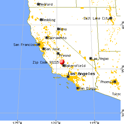 Delano, CA (93215) map from a distance