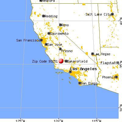 McKittrick, CA (93251) map from a distance
