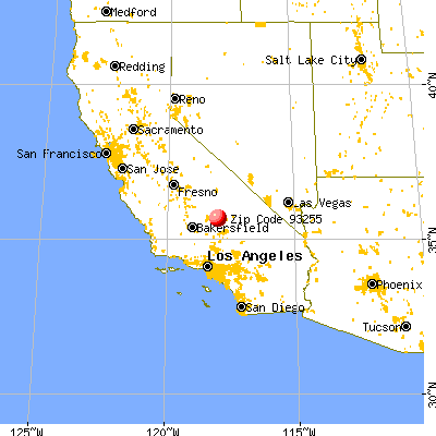 Onyx, CA (93255) map from a distance