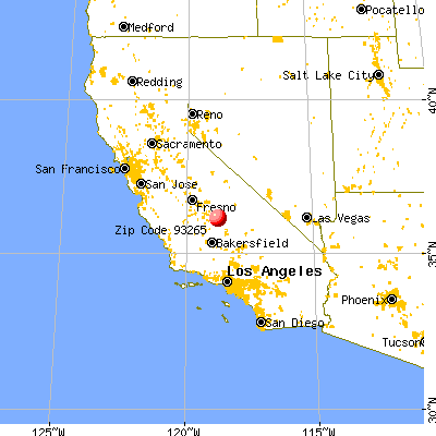 Springville, CA (93265) map from a distance
