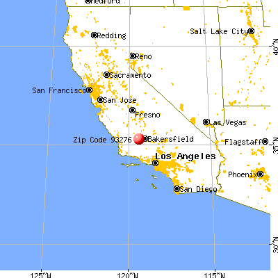 Tupman, CA (93276) map from a distance