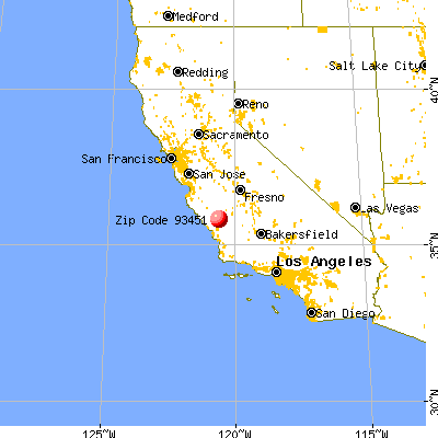 San Miguel, CA (93451) map from a distance