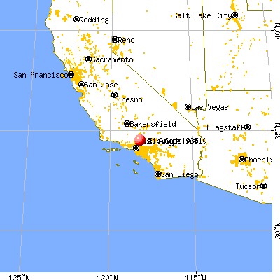 Acton, CA (93510) map from a distance