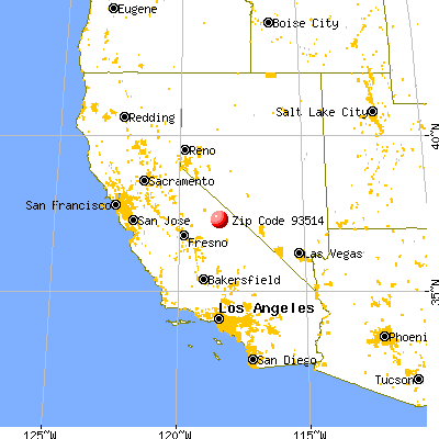 Chalfant, CA (93514) map from a distance
