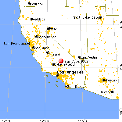 Inyokern, CA (93527) map from a distance