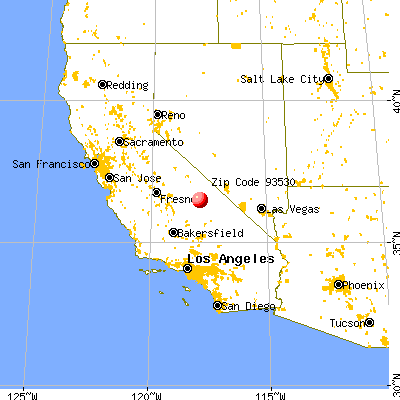 Keeler, CA (93530) map from a distance