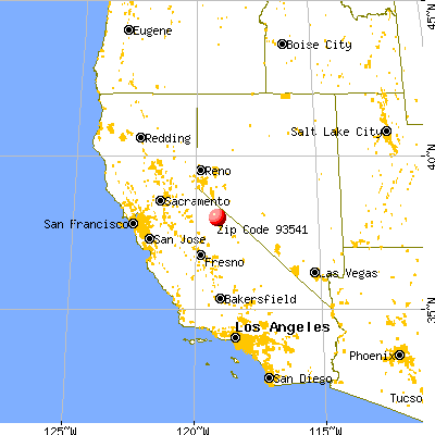 Mono City, CA (93541) map from a distance