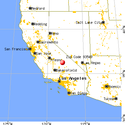 Olancha, CA (93549) map from a distance