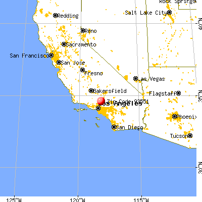 Palmdale, CA (93551) map from a distance