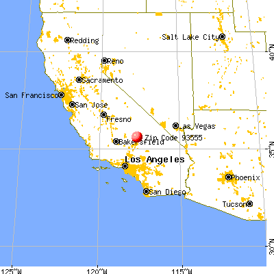 Ridgecrest, CA (93555) map from a distance