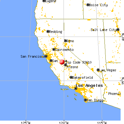 Fairmead, CA (93610) map from a distance