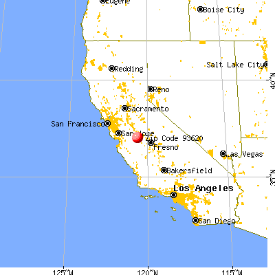 Dos Palos Y, CA (93620) map from a distance
