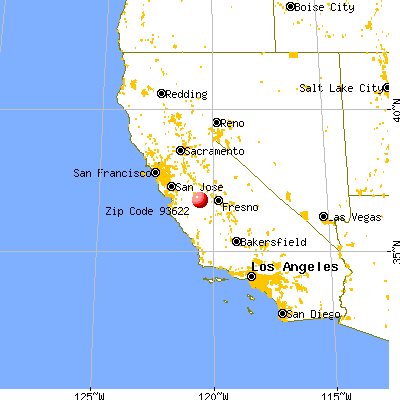 Firebaugh, CA (93622) map from a distance