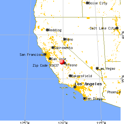 Madera, CA (93637) map from a distance