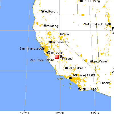 Mendota, CA (93640) map from a distance