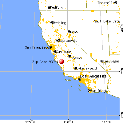 San Lucas, CA (93954) map from a distance