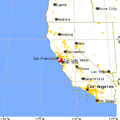 Foster City, CA (94404) map from a distance