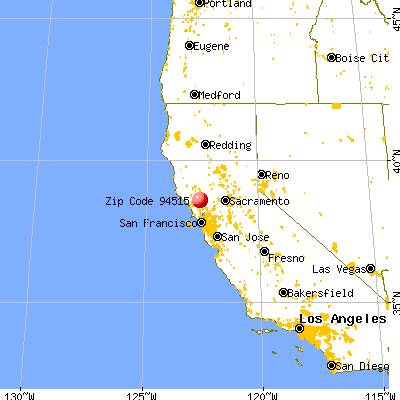Calistoga, CA (94515) map from a distance