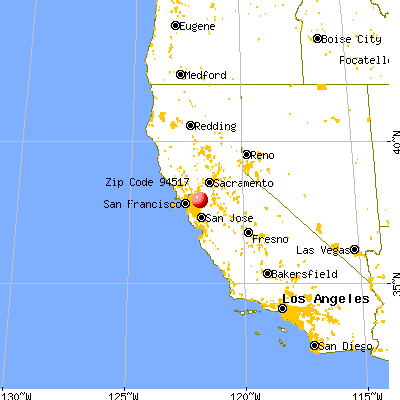 Clayton, CA (94517) map from a distance