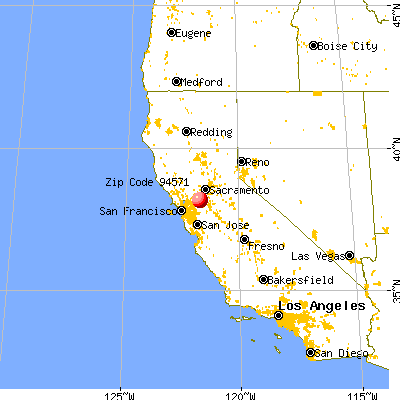 Rio Vista, CA (94571) map from a distance