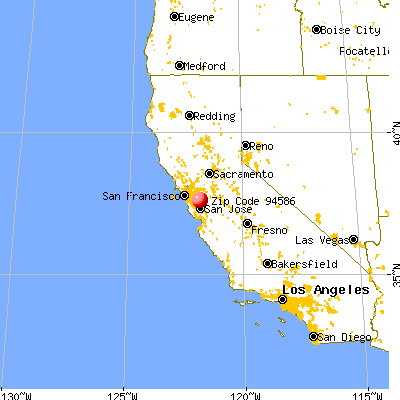 Sunol, CA (94586) map from a distance