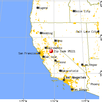 , CA (95221) map from a distance