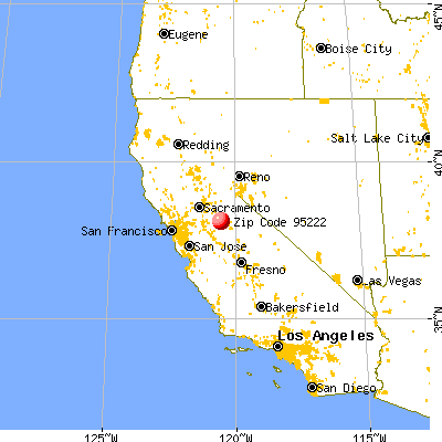 Angels, CA (95222) map from a distance