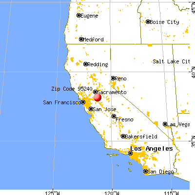 Lodi, CA (95240) map from a distance