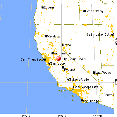 Jamestown, CA (95327) map from a distance