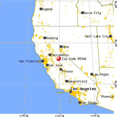 Mi-Wuk Village, CA (95346) map from a distance
