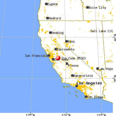 Patterson, CA (95363) map from a distance
