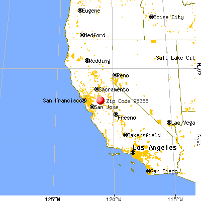 Ripon, CA (95366) map from a distance