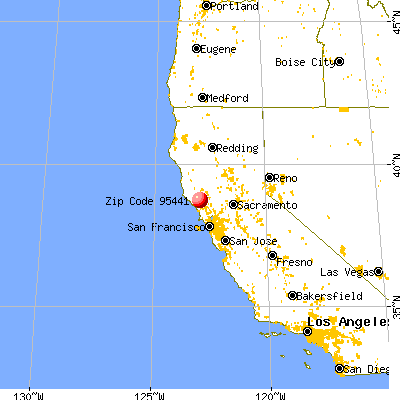 Geyserville, CA (95441) map from a distance