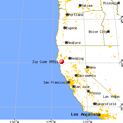 Alderpoint, CA (95511) map from a distance