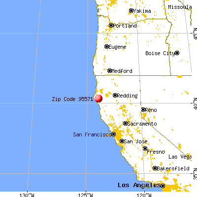 Weott, CA (95571) map from a distance
