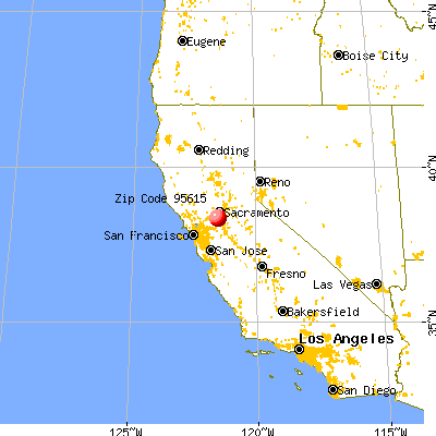 Courtland, CA (95615) map from a distance
