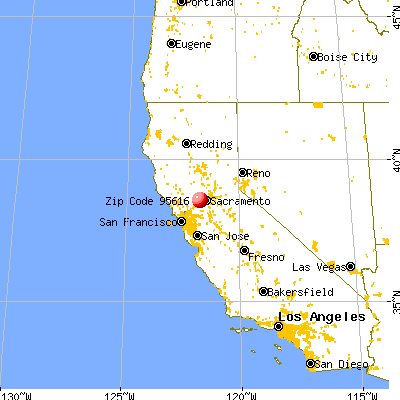 Davis, CA (95616) map from a distance