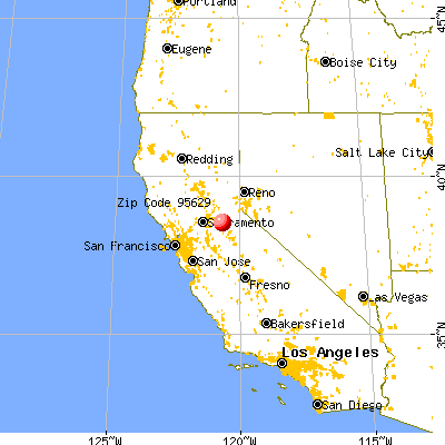 Fiddletown, CA (95629) map from a distance